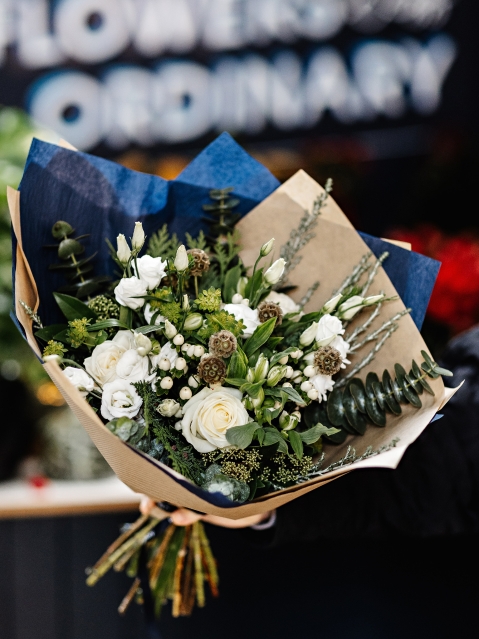 The White Christmas Bouquet